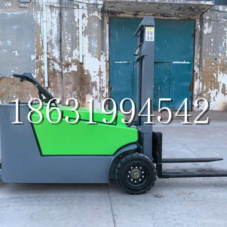 尼木县小型电动叉车1吨2吨步行站驾式电瓶堆高充电装卸车液压升降车铲车